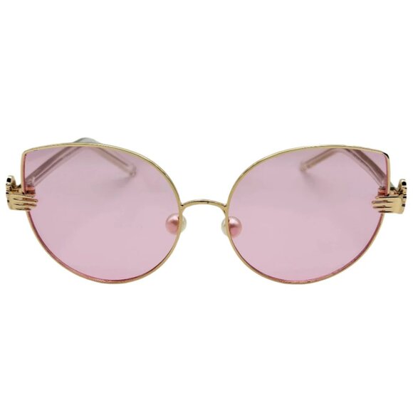 7021 | Pink Lens Cateye Sunglasses - Picture 1 of 5